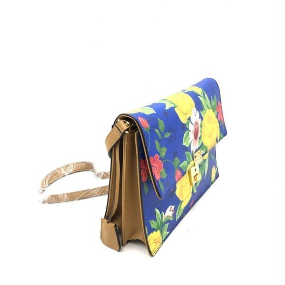 RARE NWOT MCM Blue Visetos Paradiso Floral Crossbody Bag - Picture 4 of 12